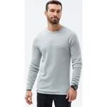 Pánský svetr E121 Světle šedá - Ombre světle šedá L