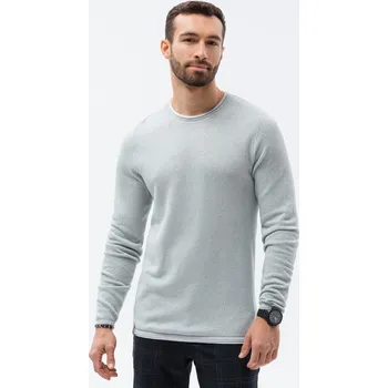 Pánská košile Pánský svetr E121 Světle šedá - Ombre světle šedá L