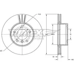 Brzdový kotouč TOMEX Brakes TX 73-98