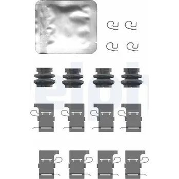 Přislušenství brzdového systému Sada příslušenství, obložení kotoučové brzdy DELPHI LX0732