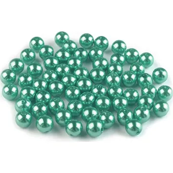 Korálek Plastové voskové korálky / perly Glance Ø8 mm 20g - F 76 mint