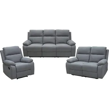 Sedací souprava IDEA nábytek Pohoda 3 + 2 + 1 šedá