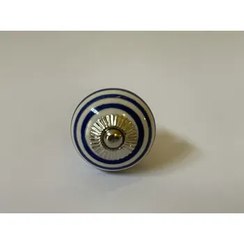 PORCELÁNOVÁ ÚCHYTKA - BÍLO MODRÁ 6,7 cm