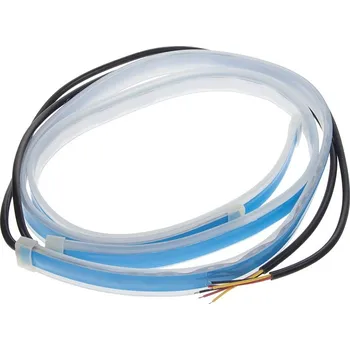 Osvětlení automobilu Stualarm LED silikonové dynamické blinkry na auto s pozičním světlem 60 cm, oranžové / bílé, 2 ks