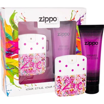 Kosmetická sada Zippo Fragrances Popzone for Her Dárková sada, Toaletní voda EDT 40 ml + Tělové mléko 100 ml