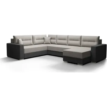 Sedací souprava Rohová sedačka BUNTING U, světle šedá látka/tmavě šedá látka +možnost VÝNOSU + vyzvednutí ZDARMA