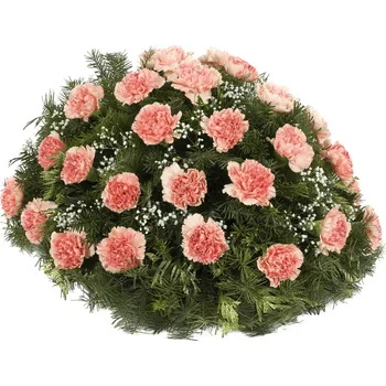 umělá květina Kytice na položení lososové karafiáty 20 květů