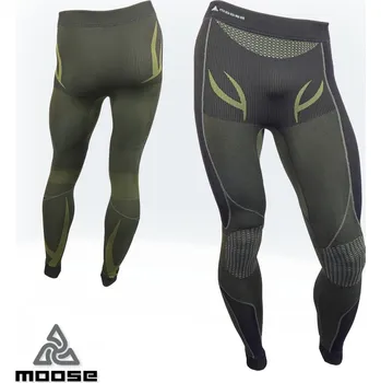 Pánské termo spodky EXPEDITION PANTS MEN zimní funkční prádlo Moose zelená XL / XXL