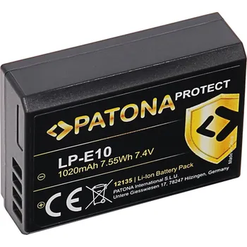 PATONA baterie pro foto Canon LP-E10 1020mAh Li-Ion Protect