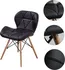 Jídelní židle Jídelní židle Eko skandinávský styl 4 ks černé