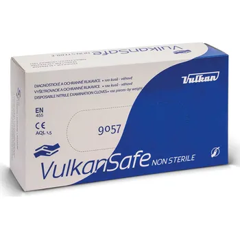 Vyšetřovací rukavice DONA NITRIL VULKANSAFE vel. S rukavice vyšetřovací bezprašné 100 ks