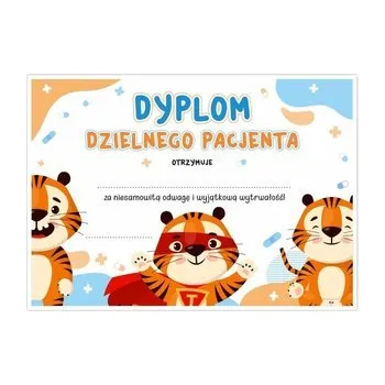 Set školních potřeb Dyplom A5 dzielnego pacjenta - Tygrys 10szt