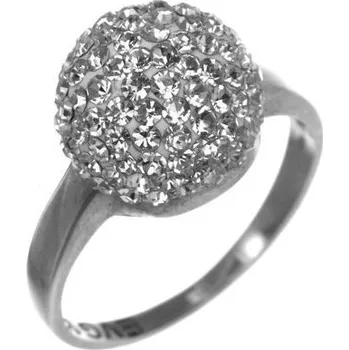 Prsten Argento 71736 Stříbrný prsten - čiré křišťály Swarovski | Velikost prstenu: 54mm