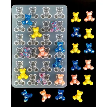 Forma na odlévání Silikonová forma – medvídci 24 ks