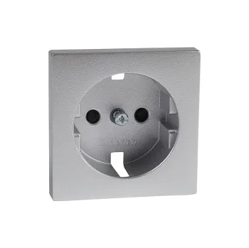 Elektrická zásuvka SCHN MTN2330-0460 Merten - Centrální deska pro zásuvku SCHUKO, System M, Aluminium