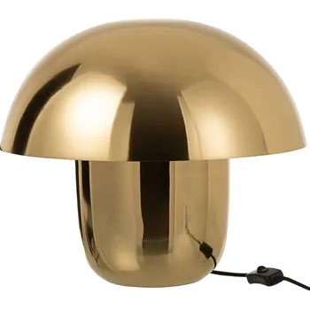 Lampička Zlatá kovová stolní lampa J-line Mushroom L