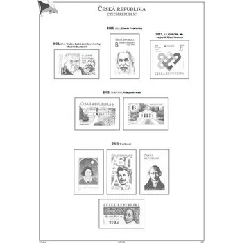 Sběratelství Albové listy A4 POMfila ČR - ročník 2023, zákl. verze - (13 listů), bez euroobalů, nezasklené, papír 160gr.