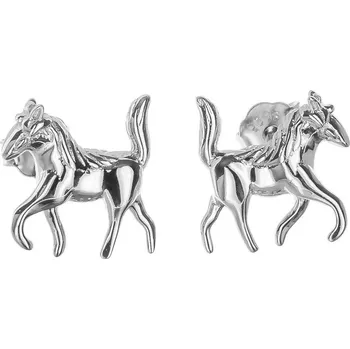 Náušnice Argento 66802 Stříbrné náušnice - kůň