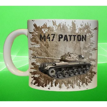 hrnek s tankem M47 Patton I 150ml (army hrnek vojenský hrneček)