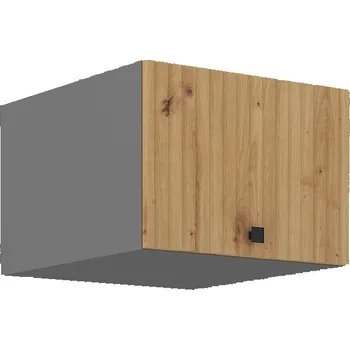 Kuchyňská linka NERITA, skříňka horní 50 NAGU-36 1F, korpus: antracit, dvířka: dub artisan + vyzvednutí ZDARMA