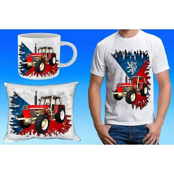 Pánské tričko ZETOR Crystal 12045 dárkový set 158 (dárkový set s traktorem )