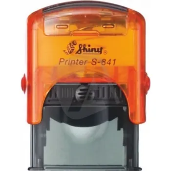 Razítko Shiny Razítko S-841 New Printer line, oranžový transparentní strojek
