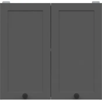 Kuchyňská linka JAMISON, skříňka horní 80 cm, bílá/grafit + vyzvednutí ZDARMA