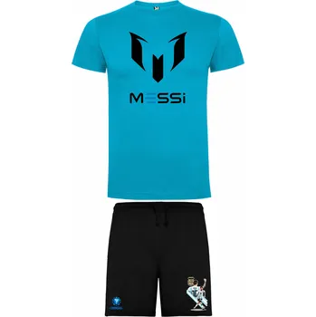 Bavlněný letní set Messi Argentina Barva: Tyrkys, Velikost: XL