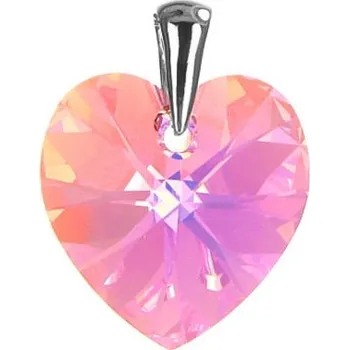 Přívěsek Argento 82824 Stříbrný přívěsek - srdíčko, křišťál Swarovski ve tvaru srdíčka