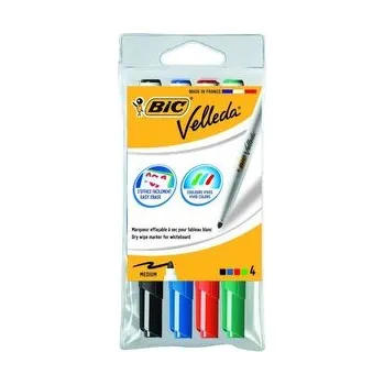 Set školních potřeb Marker suchościeralny Velleda 4szt BIC