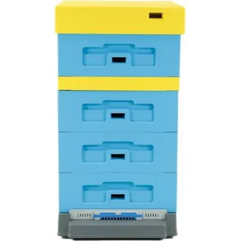 Lysoň Úl Dadant Blatt ½ s vysokým plastovým dnem Varroa, lakovaný 10 R