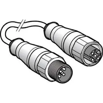 Kabel do PC XZCRA151164D2 Propojovací kabel XZ, samec přímý M12 5-pin, samice přímý M12 5-pin, PVC 2m, Schneider Electric