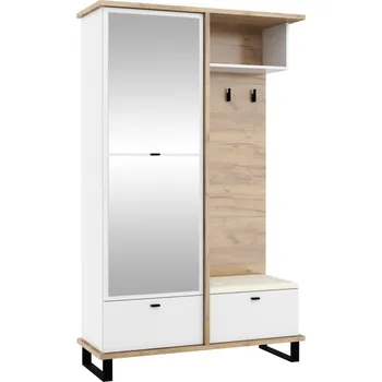 Předsíňová stěna Předsíňová stěna ORSOLA, dub craft zlatý/bílá +možnost VÝNOSU + vyzvednutí ZDARMA