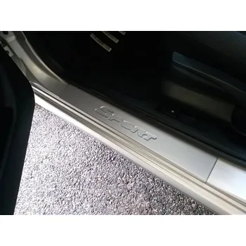 Tuning Ochranné kryty prahů Sport, ABS stříbrný matný - Škoda Fabia I. (Ochranné kryty prahů Sport pro Škoda Fabia I.)