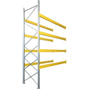 Dílenský regál Přídavný paletový regál, 4800x1825x1100 mm, 4 police