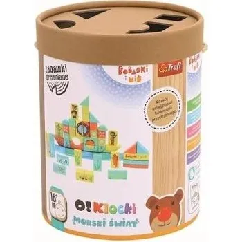 Dřevěná hračka Zabawka drewniana - O!Klocki. Morski świat TREFL