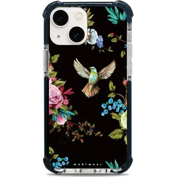 Pouzdro na mobilní telefon Odolný obal Mobiwear MagSafe Elite Bumper - Apple iPhone 13 Mini - D007D Ptáček a květy (Odolný kryt, pouzdro, obal Mobiwear Elite Bumper na mobil Apple iPhone 13 Mini - D007D Ptáček a květy, materiál Plast + TPU silikon + kov - zesílená ochrana telefonu,