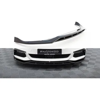 Karosérie Spojler pod nárazník lipa V.3 BMW 5 M-Pack G30 / G31 černý leský plast