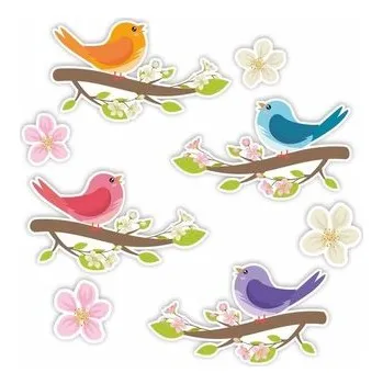 Set školních potřeb Dekoracje okienne dwustronne - Ptaszki na.. 8szt