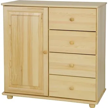 Komoda dřevěná komoda KD100 100/100/47 masivní borovice