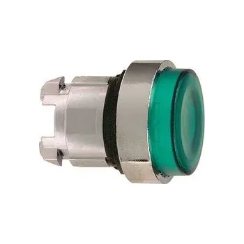 ZB4BH33 Zelená ovl.hlavice prosvět.stis. s přesah.? 22 "Stiskni-stiskni" pro integ.LED, Schneider Electric