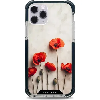 Pouzdro na mobilní telefon Odolný obal Mobiwear MagSafe Elite Bumper - Apple iPhone 11 Pro - D012D Vlčí máky (Odolný kryt, pouzdro, obal Mobiwear Elite Bumper na mobil Apple iPhone 11 Pro - D012D Vlčí máky, materiál Plast + TPU silikon + kov - zesílená ochrana telefonu, podpora)