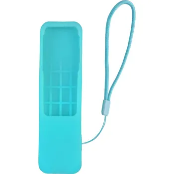APPLE 4K TV SIRI REMOTE + AIRTAG HOLE silikonový obal - barva fluorescenční tyrkysová