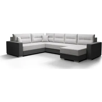 Sedací souprava Rohová sedačka BUNTING U, světle šedá látka/šedá látka +možnost VÝNOSU + vyzvednutí ZDARMA