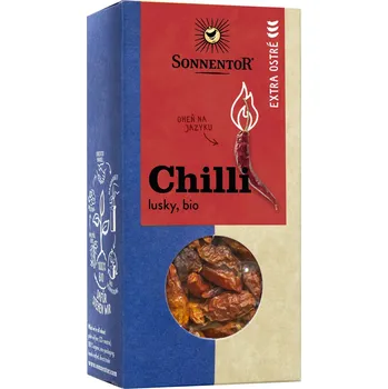 Koření Sonnentor Chilli bio extra ostré, lusky 25g