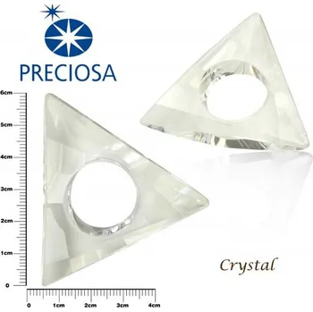Přívěsek Přívěsek TROJÚHELNÍK barva CRYSTAL. Výrobce PRECIOSA.