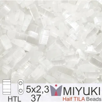 Korálek Korálky Miyuki Half Tila. Barva Crystal Silk Satin HTL 37 Balení 3g