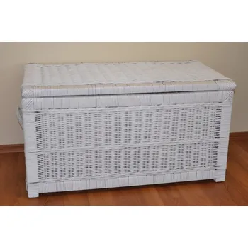 Nábytek PEGAS Truhla ratanová XXL bílá