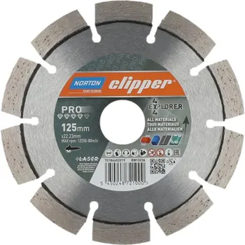 Řezný kotouč NORTON-CLIPPER Kotouč 125x22.23mm Norton Clipper PRO 4X4 EXPLORER