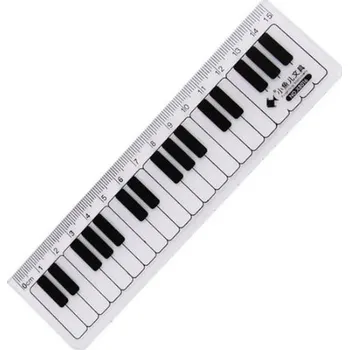 Pravítko s potiskem klaviatury - 15 cm